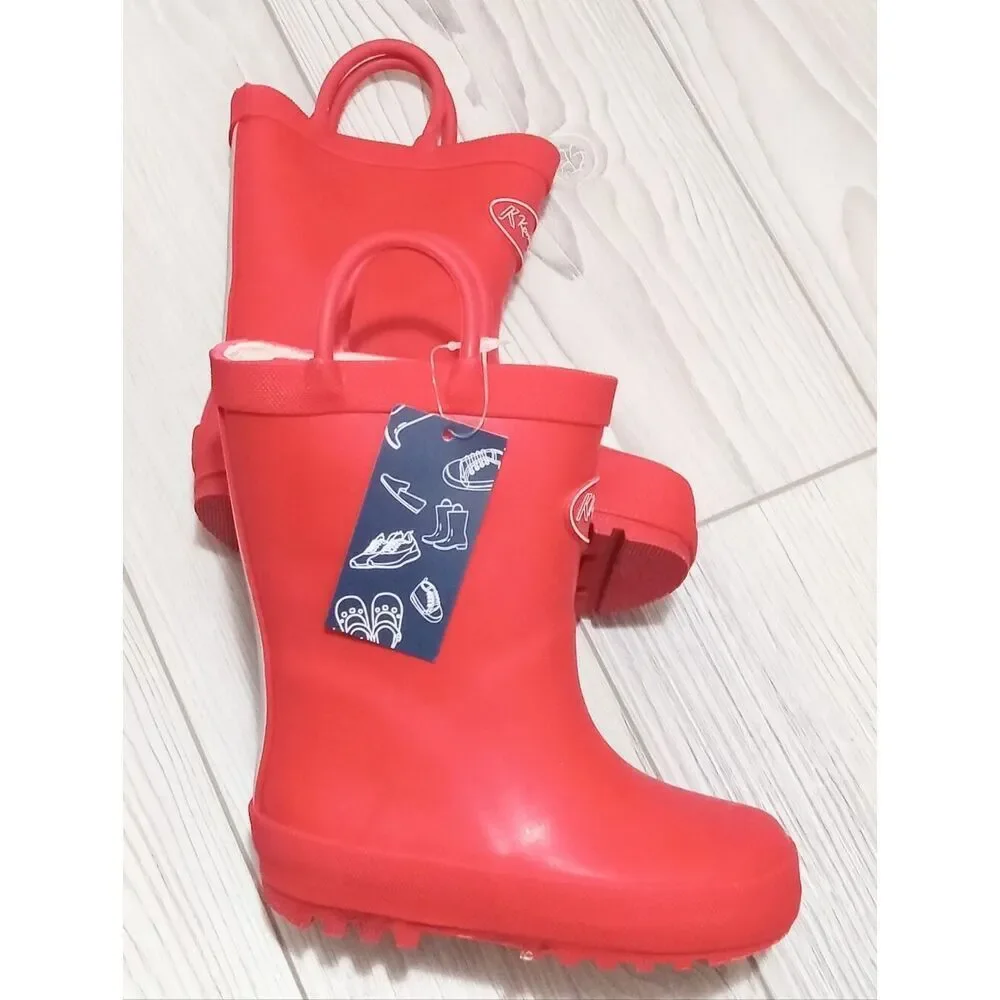 (17-4811)  K KomForme Toddler Rain Boots Sz 5